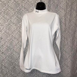 Under Armour White Size Large Cold Gear Longsleeve Shirt